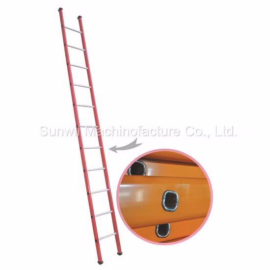 Escalera de andamio recta de acero o aluminio/aluminio